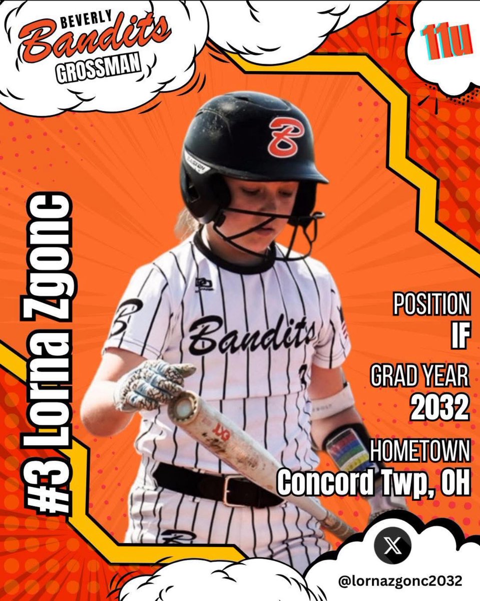 Lorna Zgonc (@lornazgonc2032) on Twitter photo Excited and honored to be playing another year with the Bandits! Can’t wait to get started! Let’s Go!!!🖤🧡
<a href="/USASoftball/">USA Softball</a> <a href="/los_stuff/">Carlos Arias</a> <a href="/PGFnetwork/">PGF</a> <a href="/ohiovarsity/">Ohio Varsity</a> <a href="/PrepSoftball/">Prep Softball 🥎</a> <a href="/USASoftball/">USA Softball</a> <a href="/bruceboltus/">BRUCE BOLT</a> <a href="/EastonFastpitch/">Easton Fastpitch</a> <a href="/LegacyLegendsS1/">Legacy & Legends Softball</a> <a href="/BillConroy60534/">Bill Conroy</a> <a href="/cam_palmer55/">Cameron Palmer</a> <a href="/LineDsoftball/">Line Drive Media</a> Excited and honored to be playing another year with the Bandits! Can’t wait to get started! Let’s Go!!!🖤🧡
<a href="/USASoftball/">USA Softball</a> <a href="/los_stuff/">Carlos Arias</a> <a href="/PGFnetwork/">PGF</a> <a href="/ohiovarsity/">Ohio Varsity</a> <a href="/PrepSoftball/">Prep Softball 🥎</a> <a href="/USASoftball/">USA Softball</a> <a href="/bruceboltus/">BRUCE BOLT</a> <a href="/EastonFastpitch/">Easton Fastpitch</a> <a href="/LegacyLegendsS1/">Legacy & Legends Softball</a> <a href="/BillConroy60534/">Bill Conroy</a> <a href="/cam_palmer55/">Cameron Palmer</a> <a href="/LineDsoftball/">Line Drive Media</a>