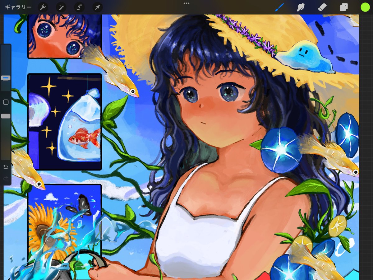 今日投稿できるかも､､､！！
#イラスト
#絵描きさんと繋がりたい