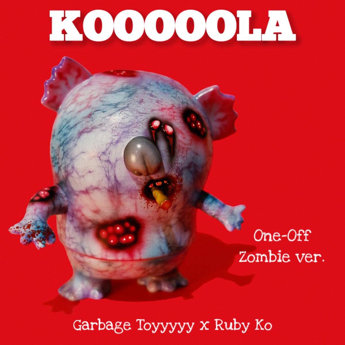 🧟‍♂️💥KOOOOOLA｜One-Off Zombie ver.💥🧟‍♂️

📍 Mido Gallery (2nd Floor), Bangkok
🗓 Aug 9 – Aug 17
🎨 Artist Ting Ting will be attending: Aug 9 &amp; 10
