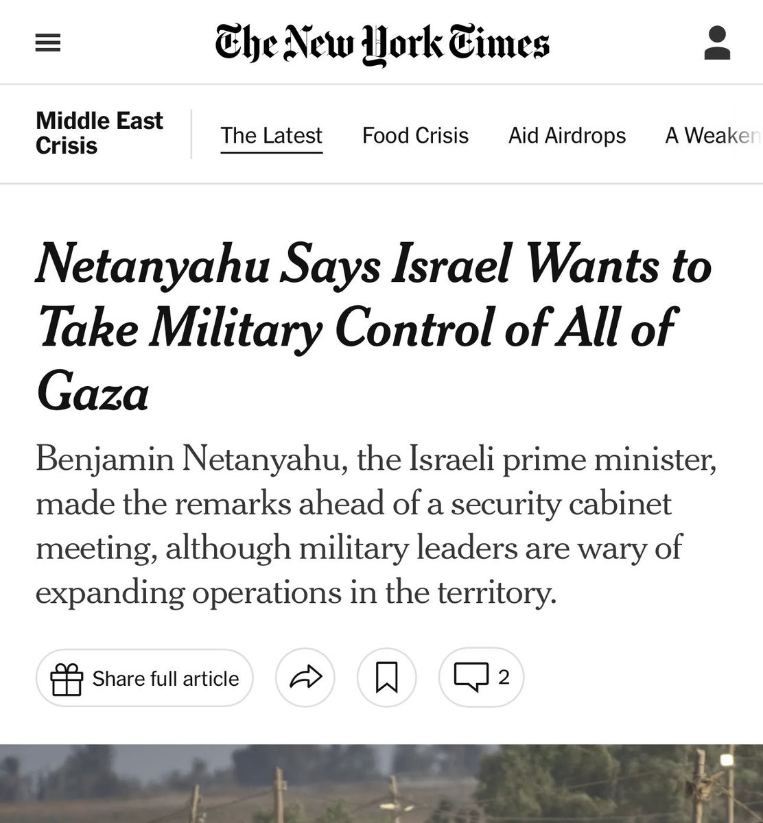 🇷🇺: Frames Illegal Annexation

🇮🇱: Wants to Take Control