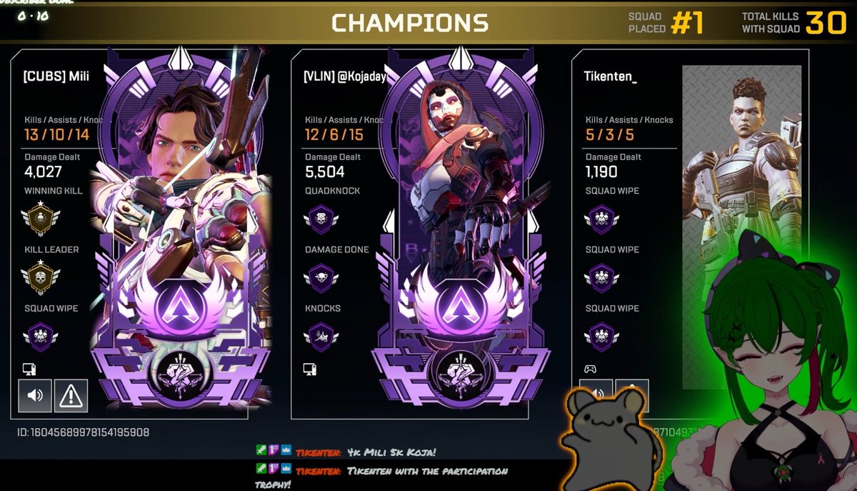 Maybe the Villain gets to 6k? What's your highest dmg so far? <a href="/Itsjust_Mili/">M i l i</a> 
#ApexLegends #Vtuber #1WorstVillain