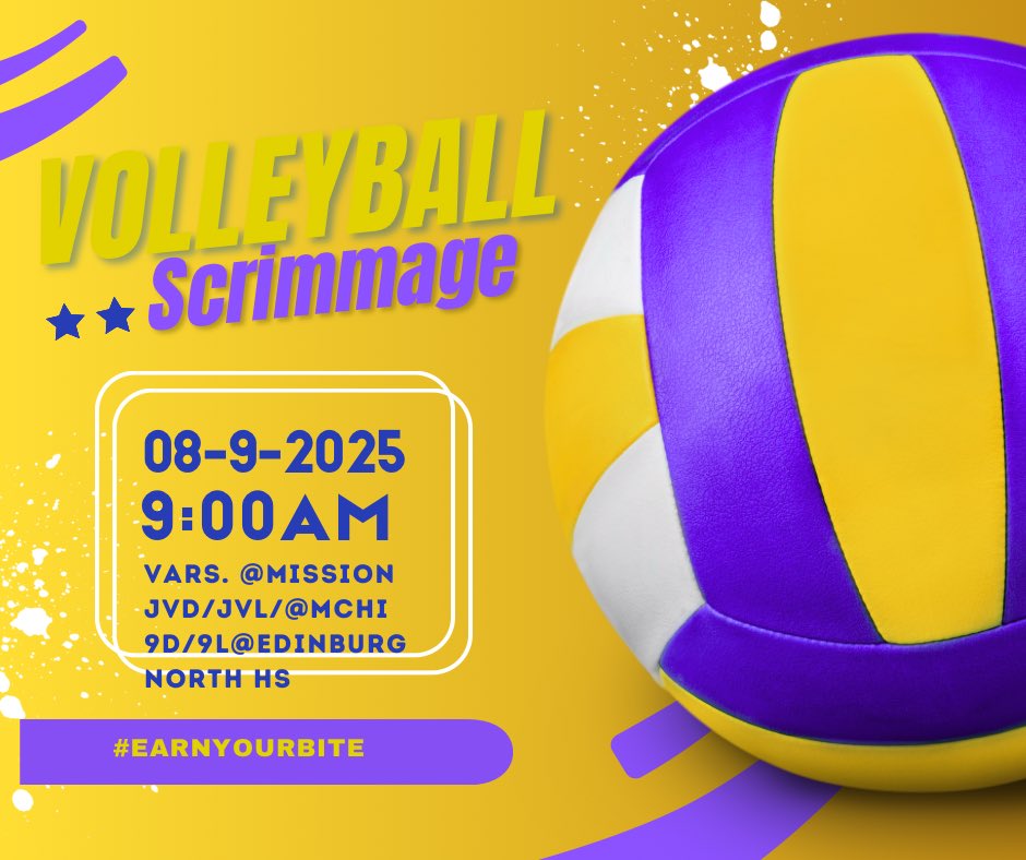 Only 2 days until McHi Volleyball hits the court for our second scrimmage! Catch us in action Varsity at Mission HS, JVD/JVL@ McHi and 9D/9L at Edinburg N. HS as we face off in preparation to our 2025 season. Let’s go, Bulldogs! 💪🐾 #McHiVolleyball #BulldogPride #GameTime