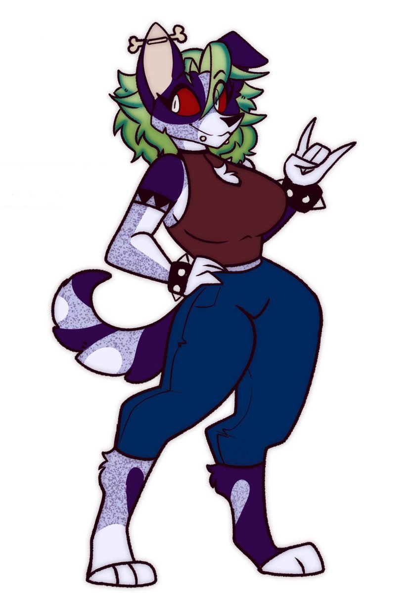 Made a Hellhound OC.
Hope you like her