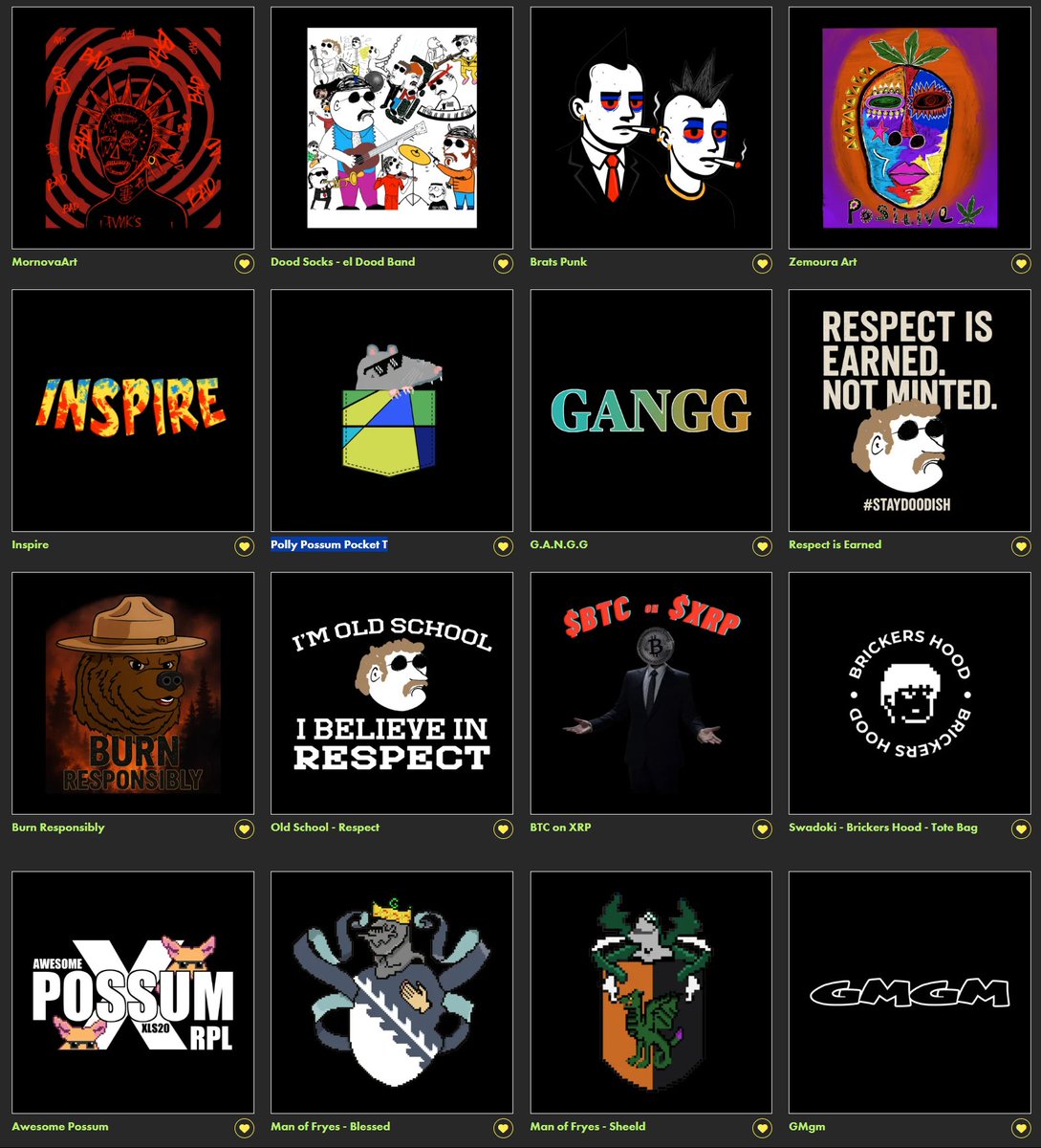 🚨 It’s that time again, fam… 🚨
Come show love to the XRPL + our insanely talented artists 🎨✨
Fresh drops from MornovaArt, Brats Punk, Zemoura Art, Polly Possum &amp; more waiting for YOU
🛒 communityproject.threadless.com
🔥 $13 Tees

EVERYTHING on sale till 8/13, 
#XRPL #NFTCommunity