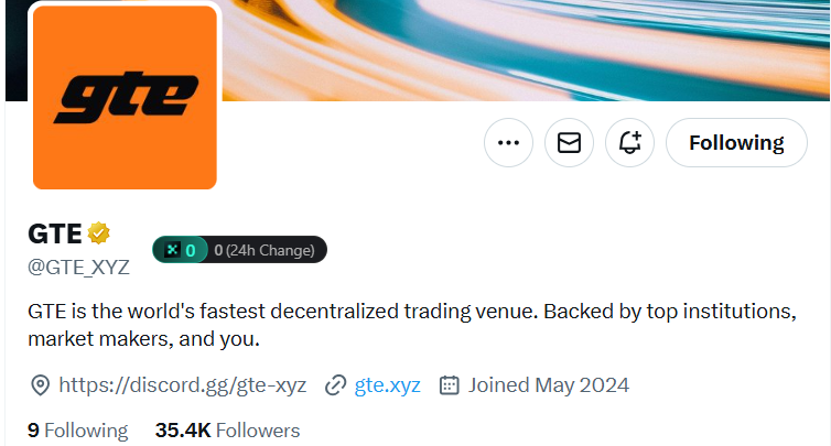 patildoteth's tweet photo. If you want your first four figure earnings in crypto,
do not miss this alpha @GTE_XYZ
Raised $25.94M backed by top market makers
Fast as a CEX, still fully decentralized Built for real traders on megaeth blockchain
#GTE #gte_xyz #RealTimeDEX #DeFi #megaeth https://t.co/iyxzb5Rgn3