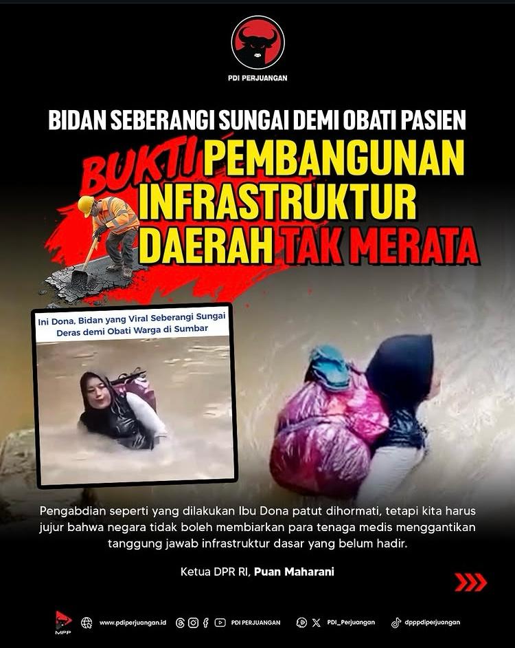 𝓡achel (@kirarachelsea) on Twitter photo Ketua DPR RI <a href="/puanmaharani_ri/">Puan Maharani</a> mengapresiasi aksi heroik Dona Lubis, seorang bidan Puskesmas Duo Koto, Kab Pasaman, Sumatera Barat.
Puan Maharani menegaskan DPR akan memastikan anggaran kesehatan & infrastruktur tak hanya besar di pusat, tapi benar² sampai ke pinggir republik ini Ketua DPR RI <a href="/puanmaharani_ri/">Puan Maharani</a> mengapresiasi aksi heroik Dona Lubis, seorang bidan Puskesmas Duo Koto, Kab Pasaman, Sumatera Barat.
Puan Maharani menegaskan DPR akan memastikan anggaran kesehatan & infrastruktur tak hanya besar di pusat, tapi benar² sampai ke pinggir republik ini