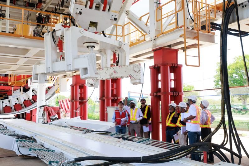 Goregaon-Mulund link road
India's 2nd Largest TBM(14.68m dia) passes FAT at Terratec's factory in Thailand.NCC-Jkumar is constructing 4.7 kms twin tunnels under SGNP 
📷Dileep Varma Sagiraju