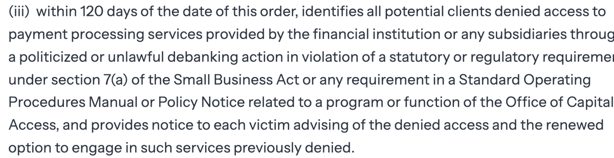 CaitlinLong_'s tweet image. 6/ A GOOD LITMUS TEST to measure the success of this EO is whether the 5 banks that debanked Custodia reinstate us. Federal bank regulators pressured multiple of them to debank us despite our clean compliance record--"because crypto." If they reinstate us, then the EO succeeded👊