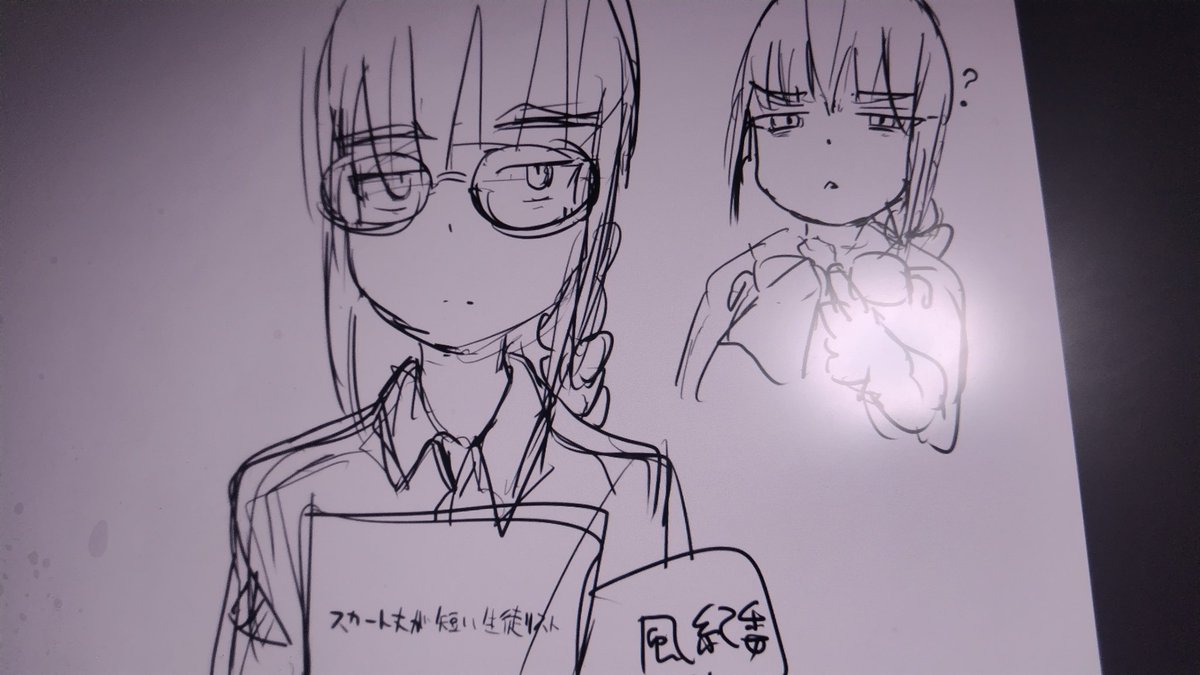 目つきの悪い風紀委員長