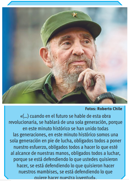 JuventudRebelde (@juventudrebelde) on Twitter photo #Cuba🇨🇺 #FidelPorSiempre hablaba siempre a los jóvenes con transparencia y fe revolucionaria
📌Los veía como estandarte moral de lucha y hoy, <a href="/JuventudRebelde/">JuventudRebelde</a> comparte 5 frases icónicas dedicadas a los pinos nuevos
#SiempreJoven
1⃣ ⬇️ #Cuba🇨🇺 #FidelPorSiempre hablaba siempre a los jóvenes con transparencia y fe revolucionaria
📌Los veía como estandarte moral de lucha y hoy, <a href="/JuventudRebelde/">JuventudRebelde</a> comparte 5 frases icónicas dedicadas a los pinos nuevos
#SiempreJoven
1⃣ ⬇️