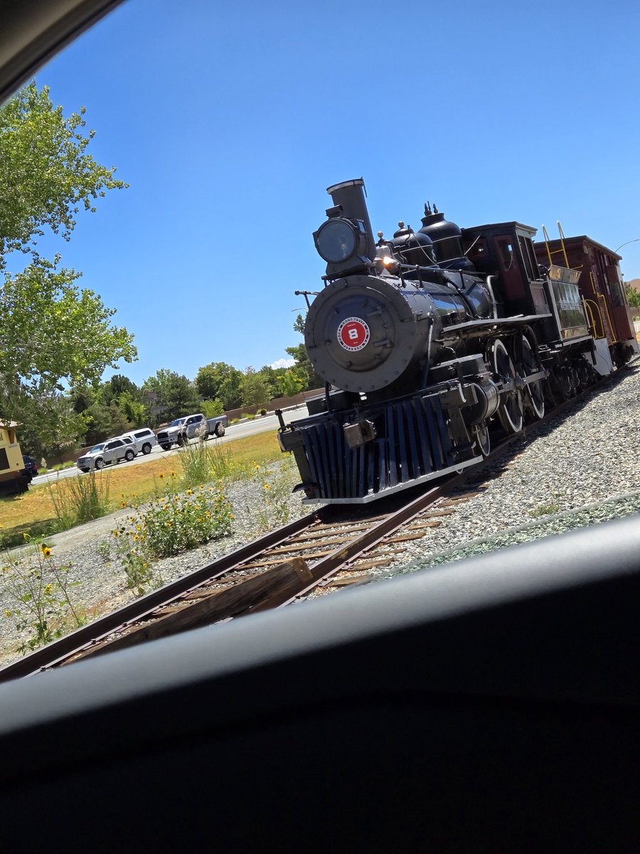 maherakey's tweet photo. In front of the Railroad museum, Nevada https://t.co/lWvTyIqRJ1