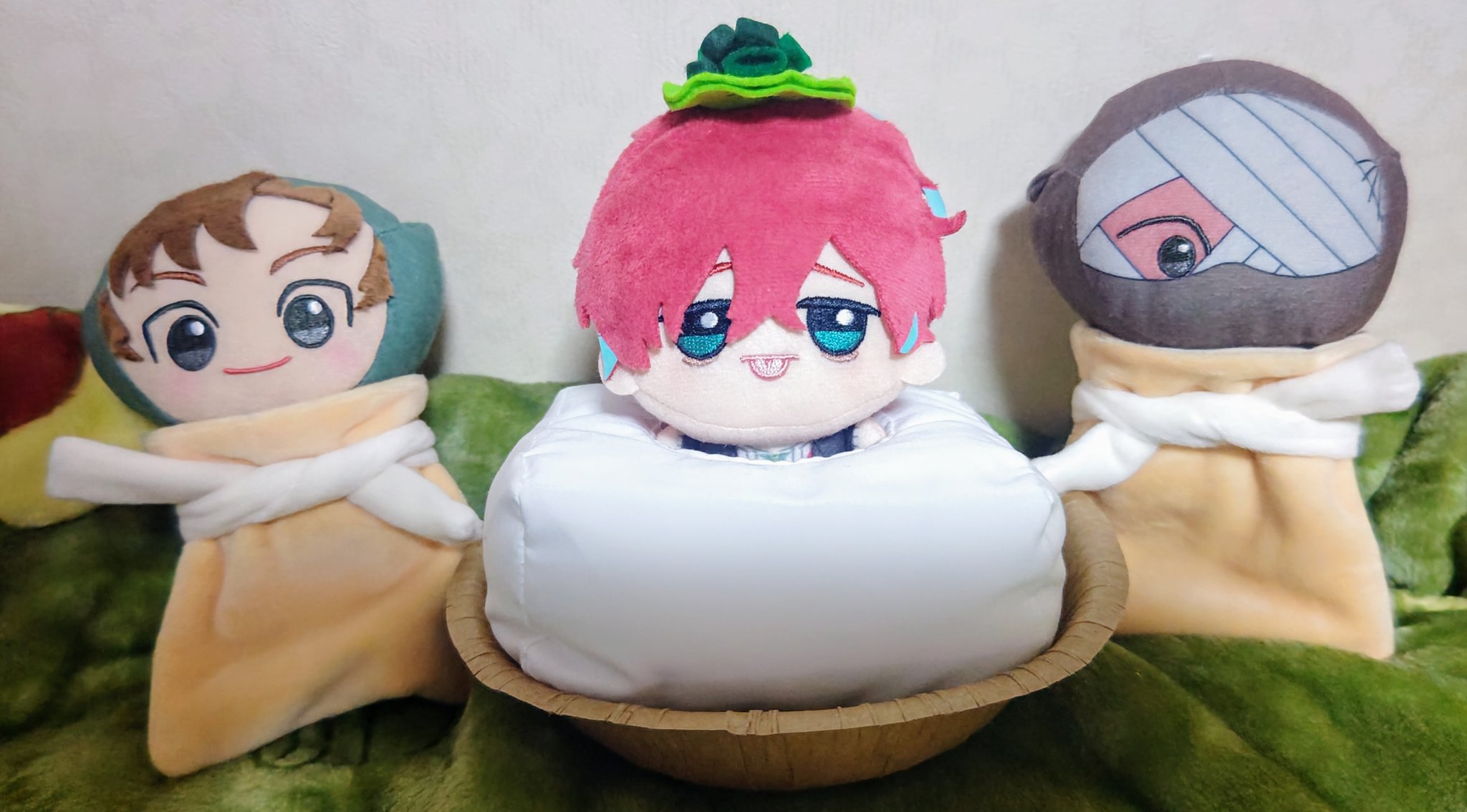 【七星ままさん】にっこりかがみもちちゃん形オルゴナイト☆他２点 たまごっち おすわりぬいぐるみ kmo_220019_220022 たまごっち