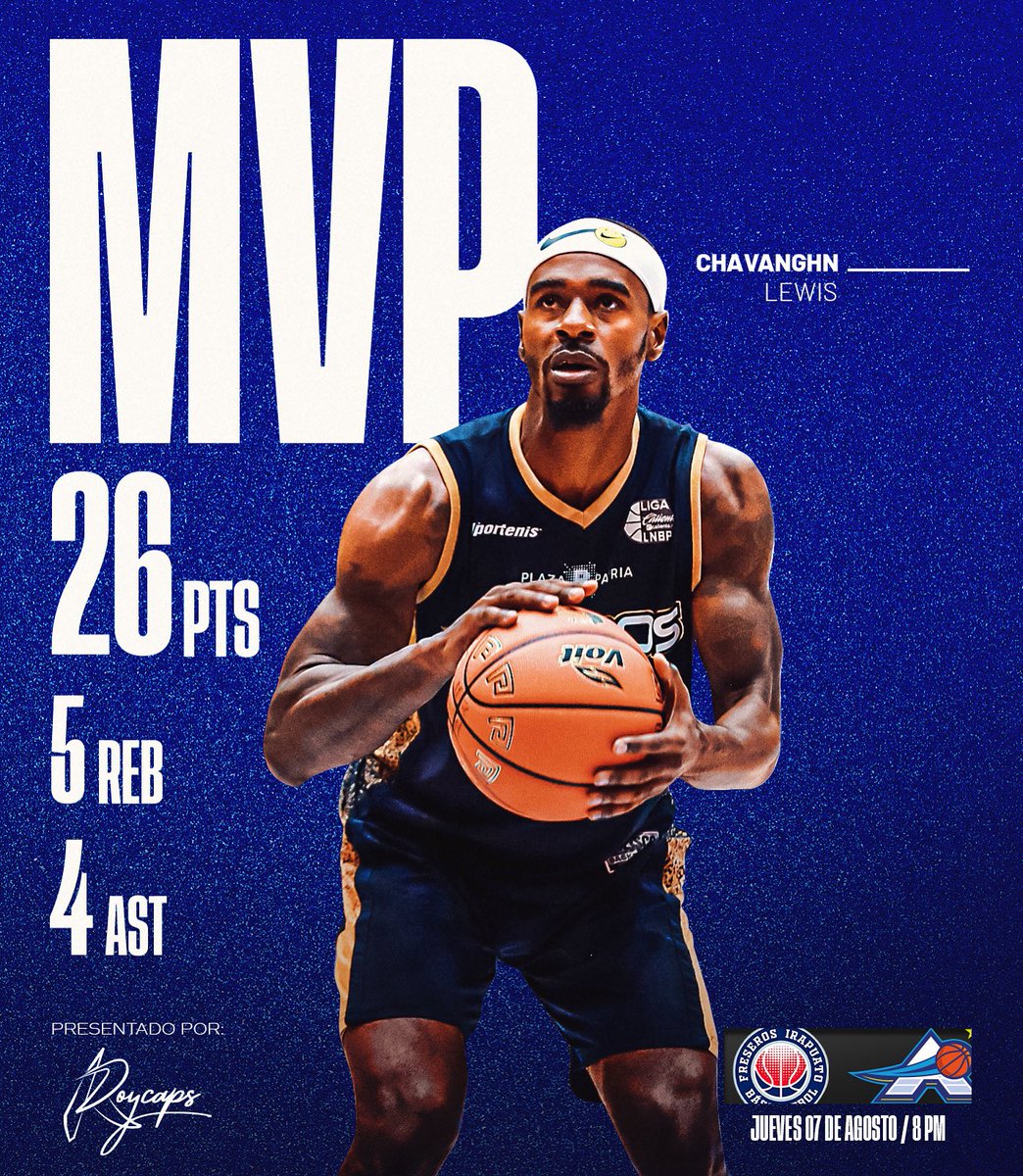 AstrosJalisco's tweet photo. SEGUNDO PARTIDO CONSECUTIVO COMO MVP PARA LEWIS 🔥😤

El MVP es presentado por #RoyCaps https://t.co/qlGhIAXDyj