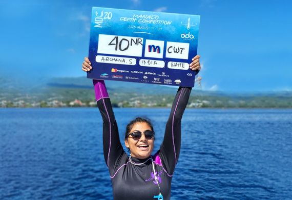 Archana Sankara Narayanan Breaks Two National Freediving Records at Manado Apnea 2025

Read More: lnkd.in/gTpef4UX

#ManadoApnea2025 #firstIndianfemale #ArchanaSankaraNarayanan #Indiasfreedivingcommunity #ConstantWeight #AIDAcertifiedjudge #TulambenPoolGames