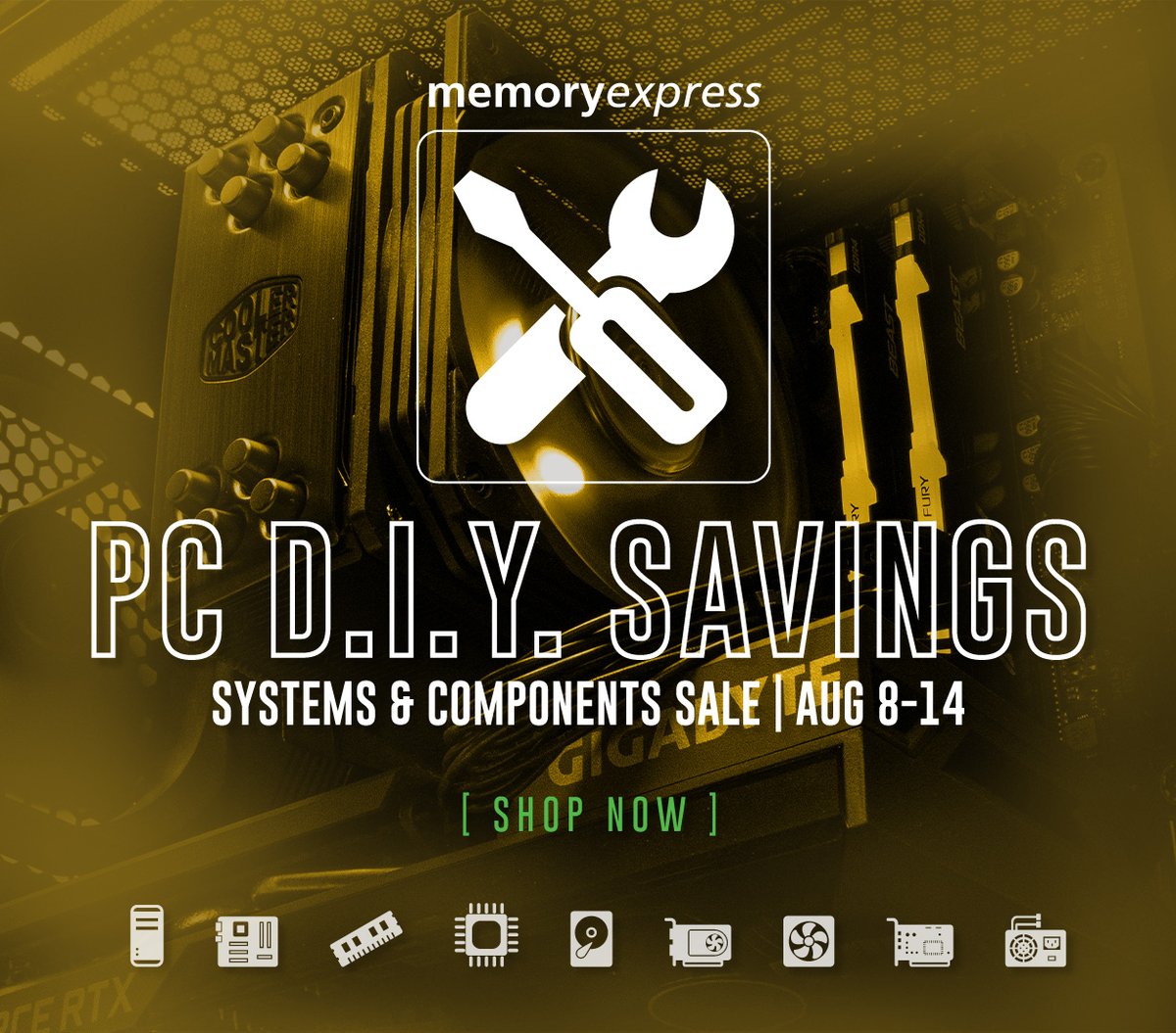 The Memory Express PC D.I.Y Savings Event is now live! Save on everything you need to build your own computer - CPUs, Motherboards, Memory, Storage, GPUs, Cases, PSUs and more! 

Shop now: bit.ly/3XZkiux