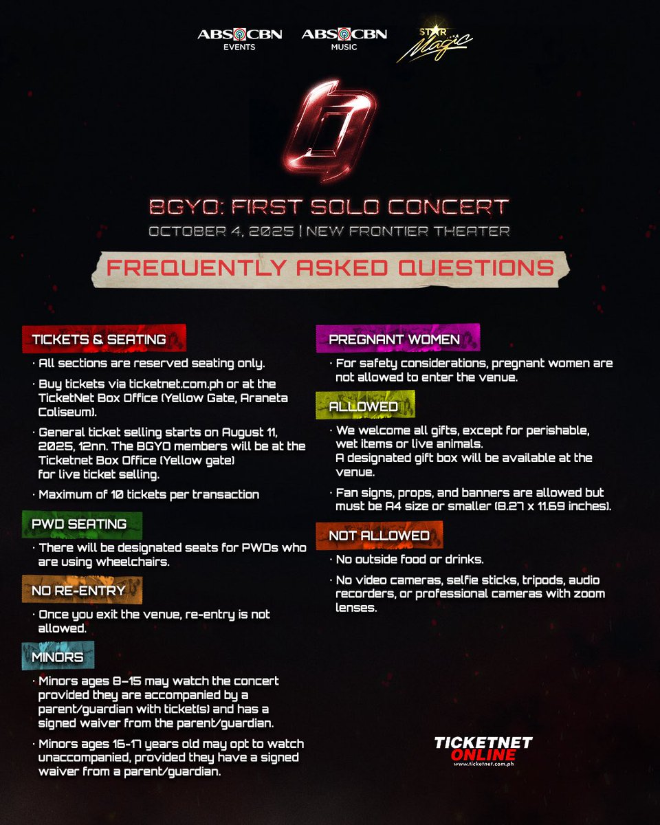 BGYO_PH (@bgyo_ph) on Twitter photo 📰 BREAKING NEWS: ‘BGYO: THE FIRST SOLO CONCERT’ Artist Live Selling Event
This is your chance to secure your dream concert tickets — handed to you by the BGYO members themselves! 🥰
See you on August 11, 12 NN, at the TicketNet Booth (Araneta Coliseum, Yellow Gate)!
Tickets 📰 BREAKING NEWS: ‘BGYO: THE FIRST SOLO CONCERT’ Artist Live Selling Event
This is your chance to secure your dream concert tickets — handed to you by the BGYO members themselves! 🥰
See you on August 11, 12 NN, at the TicketNet Booth (Araneta Coliseum, Yellow Gate)!
Tickets