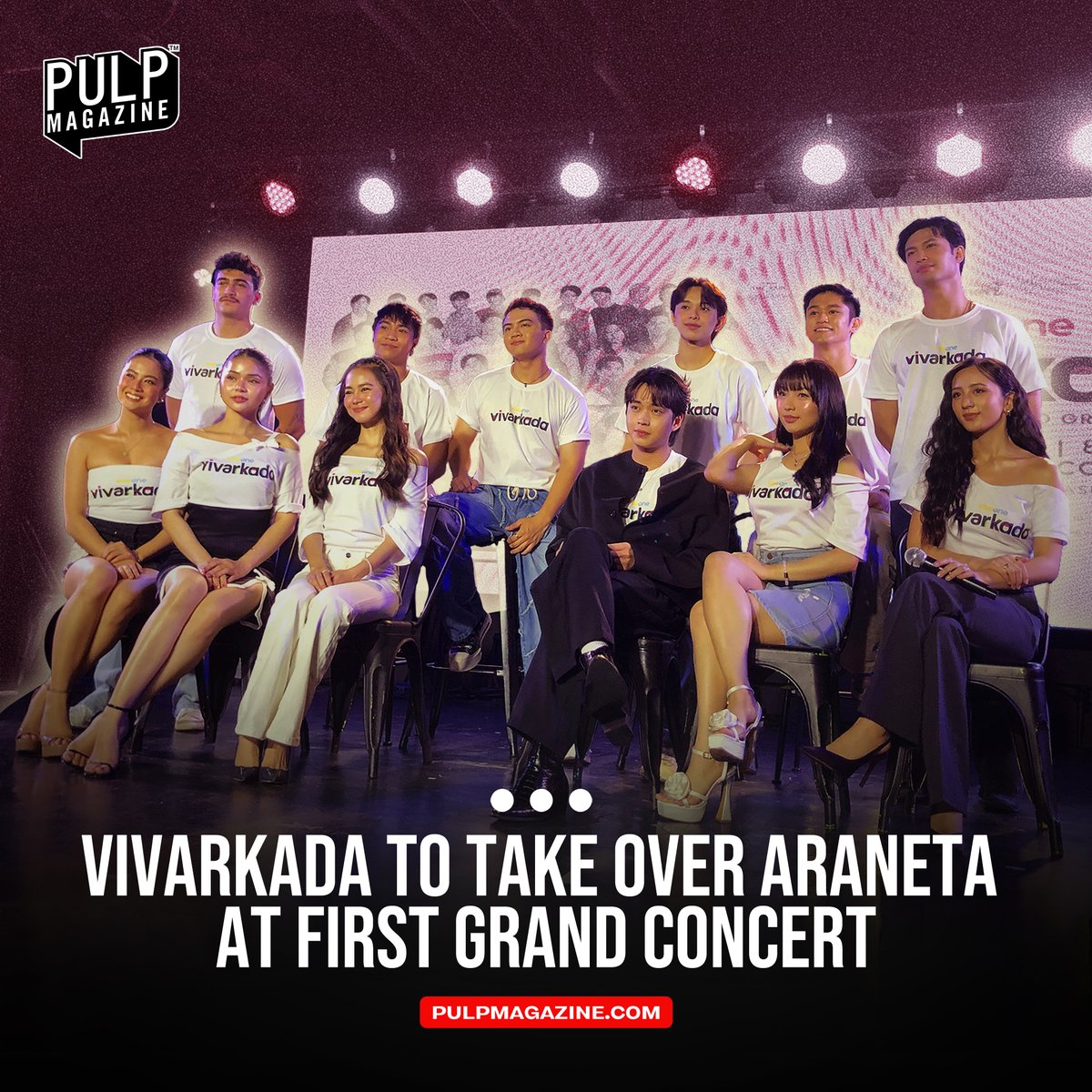 PULPMagazinePH's tweet photo. Viva’s rising stars can’t wait to give fans a night of music and fun at ‘Vivarkada: The Ultimate Fancon and Grand Concert,’ happening August 15 at the Big Dome.

READ: https://t.co/UGA7ZIPWZI 

#Vivarkada #TheBigDome #fancon #PULPMagazine @VivaOnePH  @VivaArtists_ https://t.co/HNBerLBbQL