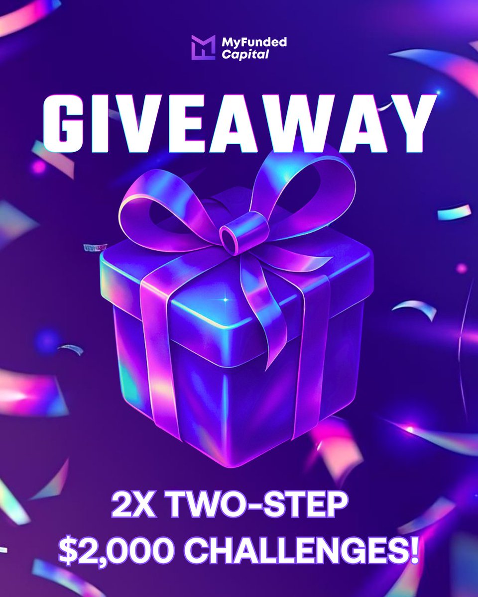 MyFundedCapital (@myfundedreal) on Twitter photo ๐ GIVEAWAY TIME! ๐
Weโre giving away TWO $2K 2-Step Challenge accounts from MyFundedCapital! ๐ธ๐ฅ
Hereโs how to enter:
1๏ธโฃ Follow <a href="/MyFundedReal/">MyFundedCapital</a> on X
2๏ธโฃ Repost this tweet
๐ Winners will be revealed in 7 days โ donโt sleep on this!
Time to step up and prove youโve got what it ๐ GIVEAWAY TIME! ๐
Weโre giving away TWO $2K 2-Step Challenge accounts from MyFundedCapital! ๐ธ๐ฅ
Hereโs how to enter:
1๏ธโฃ Follow <a href="/MyFundedReal/">MyFundedCapital</a> on X
2๏ธโฃ Repost this tweet
๐ Winners will be revealed in 7 days โ donโt sleep on this!
Time to step up and prove youโve got what it