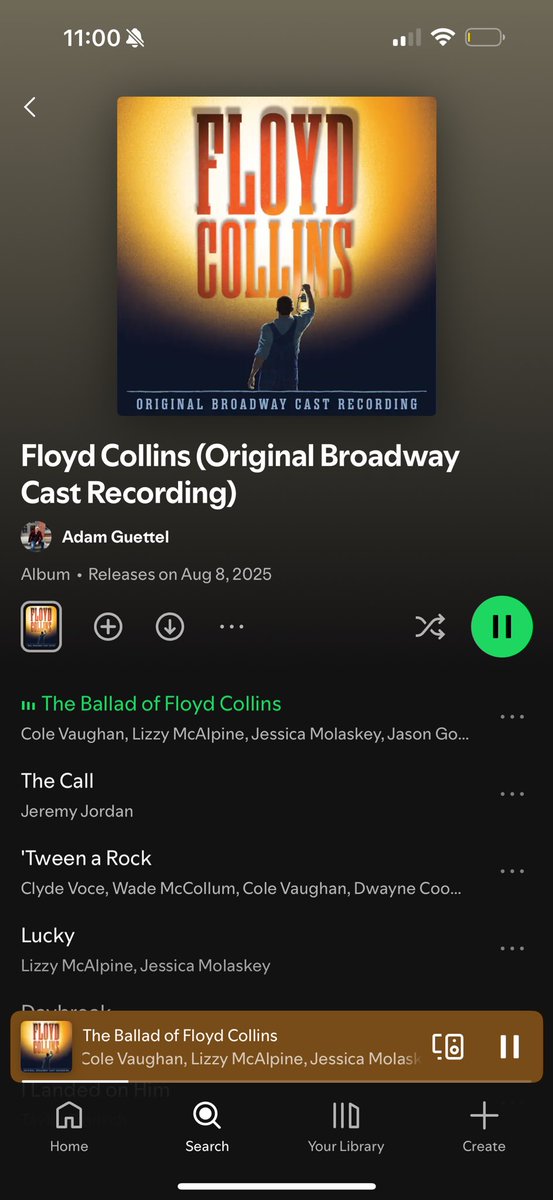 OH MY GOD LIZZY MCALPINE ON AN ORIGINAL BROADWAY CAST RECORDING FOREVER .