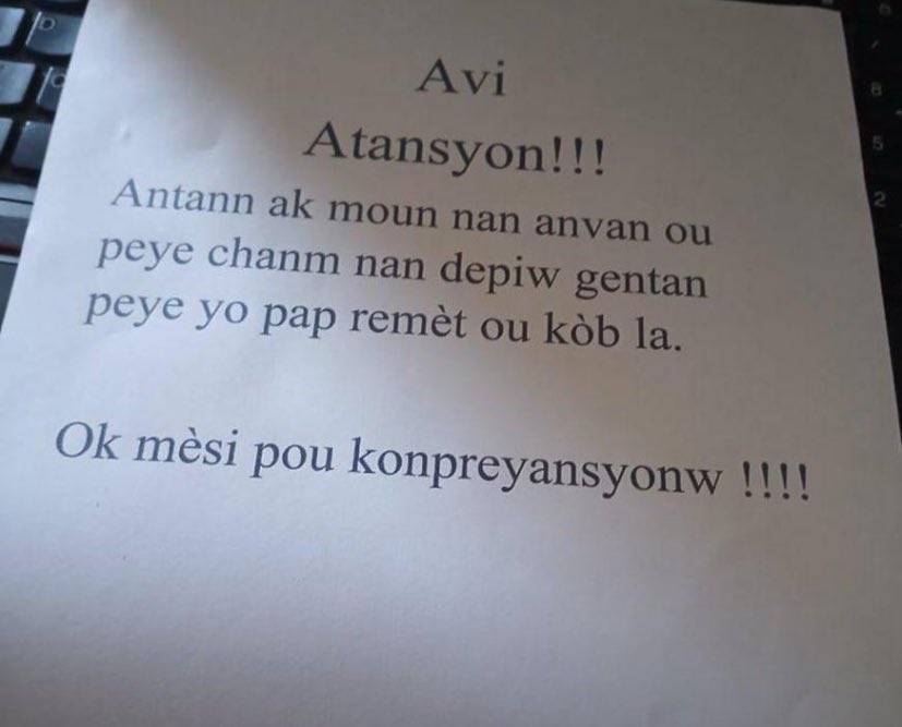 Mesi pou konpreyansyonw😂