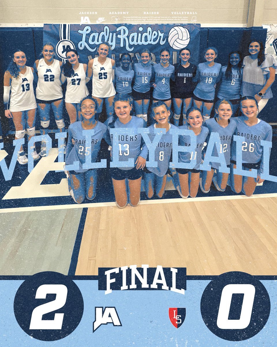 Jackson Academy Volleyball (@jaraidervb) on Twitter photo That’s a clean sweep in the Raider Dome for Middle School, JV, and Varsity vs Lamar!
🧹🧹🧹
Thank you to our fans and <a href="/ja_rowdies/">ja_rowdies</a> for making it a great first night in the Raider Dome!
#WeAreJA #honor That’s a clean sweep in the Raider Dome for Middle School, JV, and Varsity vs Lamar!
🧹🧹🧹
Thank you to our fans and <a href="/ja_rowdies/">ja_rowdies</a> for making it a great first night in the Raider Dome!
#WeAreJA #honor
