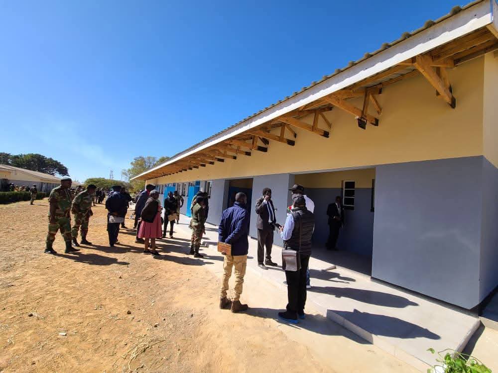 🇿🇼Engineer Mavis Jongwe 🇿🇲🇳🇦🇨🇩🦋 (@mavis_jongwe) on Twitter photo Enhancing the quality of education infrastructure took centre stage in Gweru’s Mkoba suburb after the Zimbabwe Defence Forces (ZDF) constructed an Early Childhood Development classroom block at Mpumelelo Primary School. <a href="/ZimGvt_NDS1/">NDS1</a> <a href="/MoPSEZim/">Ministry of P&S EdZW</a> <a href="/mhtestd/">Ministry of Higher & Tertiary Education ZW</a> <a href="/SkillsAuditDvt/">Ministry of Skills Audit and Development</a> <a href="/myedvt/">Min of Youth Empowerment, Dev and Voc Training</a> Enhancing the quality of education infrastructure took centre stage in Gweru’s Mkoba suburb after the Zimbabwe Defence Forces (ZDF) constructed an Early Childhood Development classroom block at Mpumelelo Primary School. <a href="/ZimGvt_NDS1/">NDS1</a> <a href="/MoPSEZim/">Ministry of P&S EdZW</a> <a href="/mhtestd/">Ministry of Higher & Tertiary Education ZW</a> <a href="/SkillsAuditDvt/">Ministry of Skills Audit and Development</a> <a href="/myedvt/">Min of Youth Empowerment, Dev and Voc Training</a>