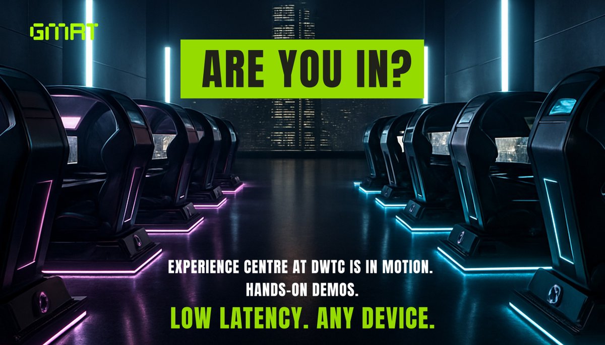 Experience Centre at DWTC is in motion. Hands-on demos. Low latency. Any device. Are you in?
#DWTC #Gaming
