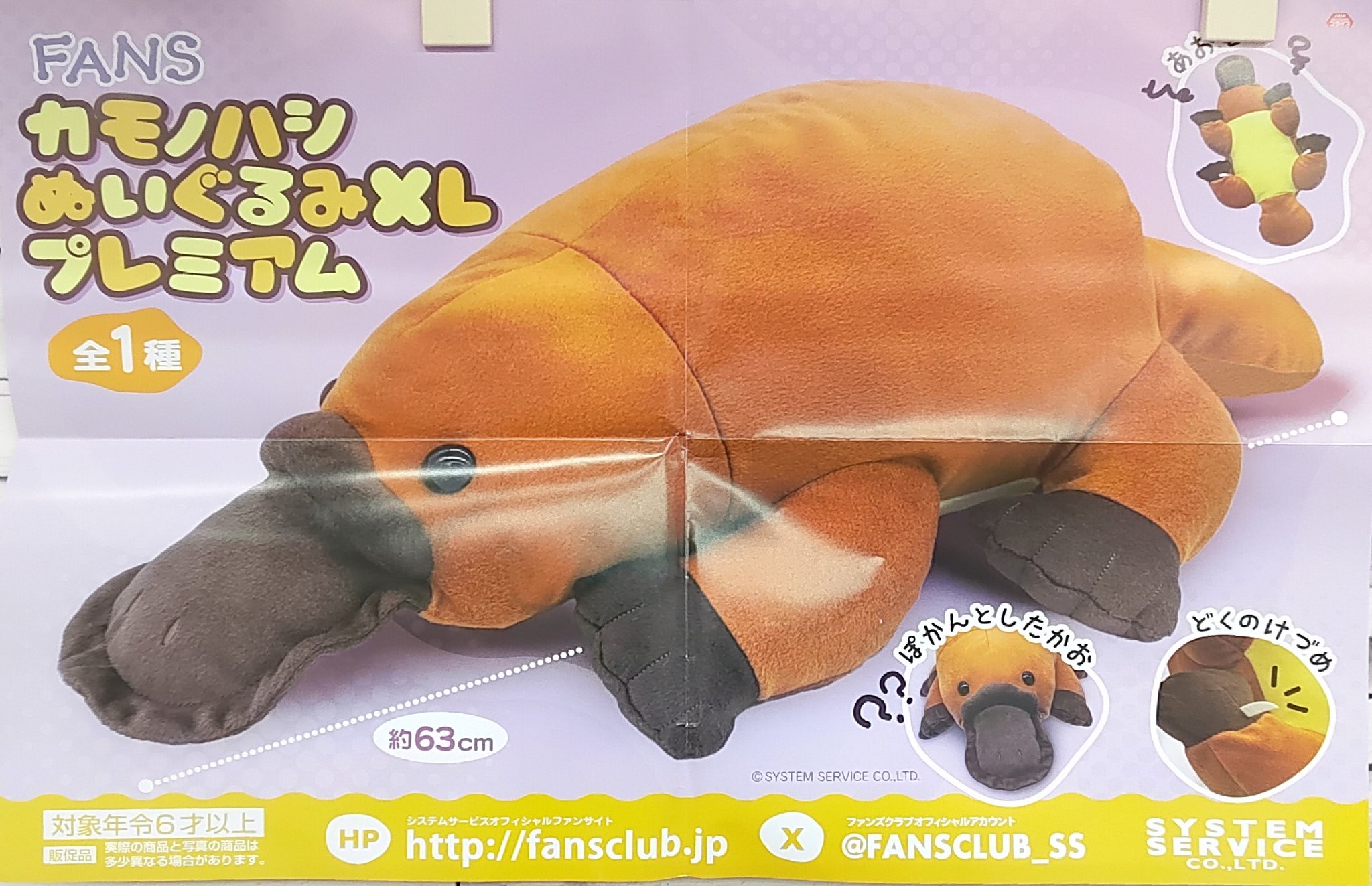 遊ing カモノハシ　ぬいぐるみ Amazon.co.jp: ぬいぐるみ カモノハシ レトロ 遊ing タイニー