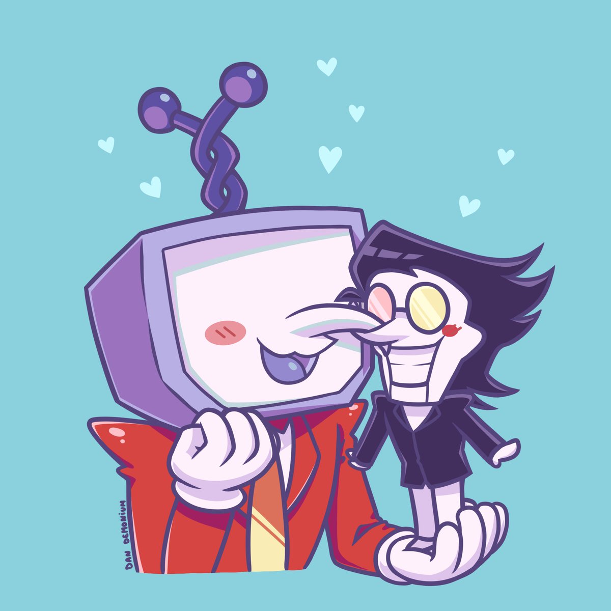 _dandemonium's tweet image. I still can't believe Fangamer themselves would show us that this is the way they kiss 

#spamtenna