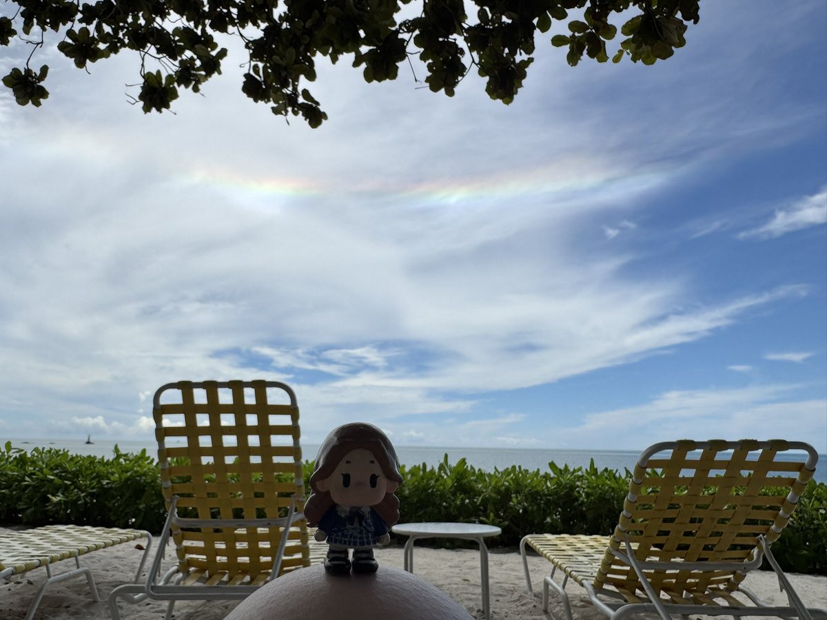 haima88's tweet image. Let&apos;s see the 8.8&apos;s sunrise and surprise rainbow🌈🌷✨
happy birthday @srchafreen 
HAPPY BIRTHDAY SAROCHA

——Little Saro’s Travel Diary: Day 3 on 0808—Meet Little Saro, designed and hand-crafted by ourselves.手作小小saro旅程之生日海邊日出和彩虹

#Happy27thFreenDay
#srchafreen