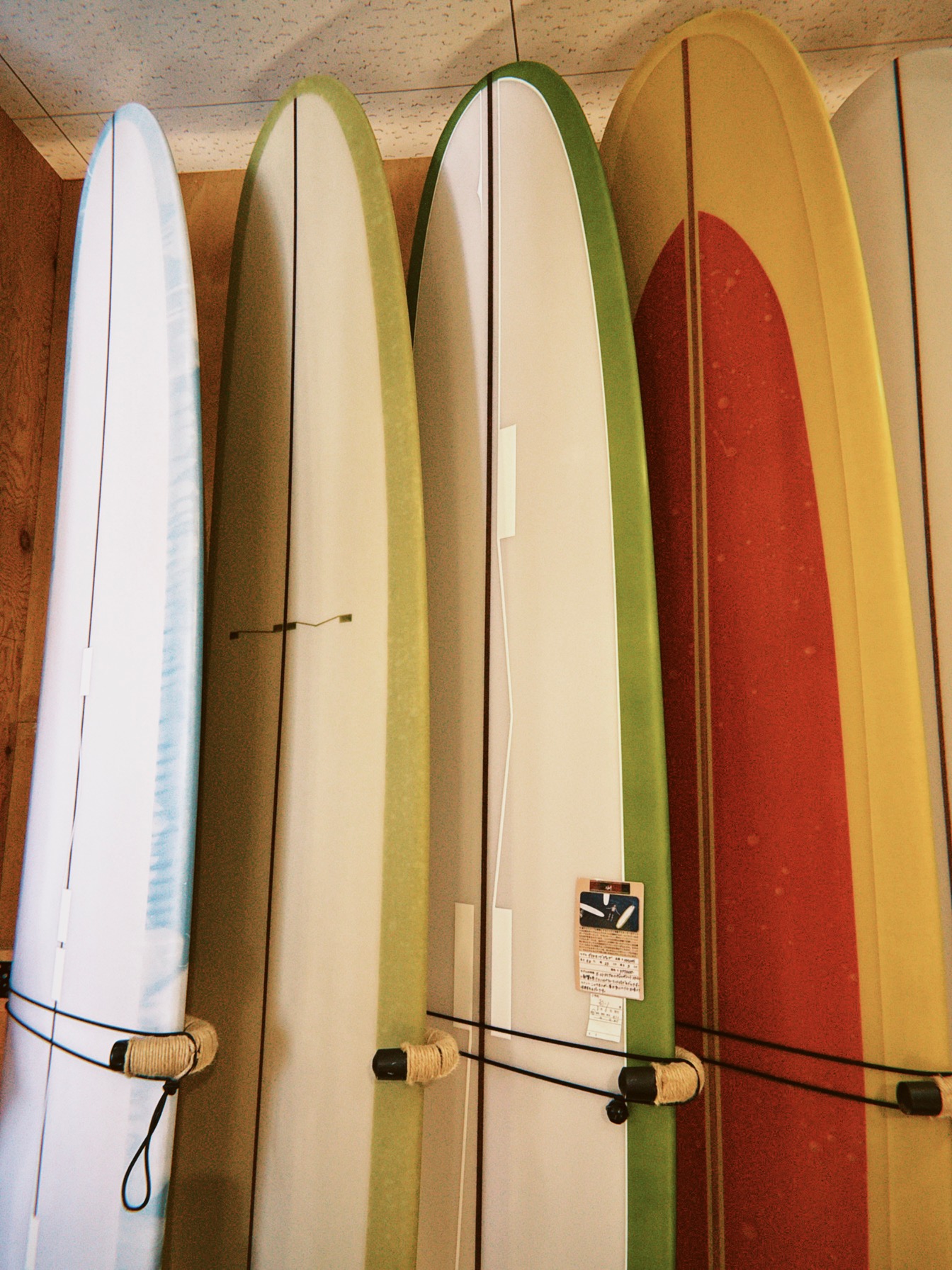 【シーコングオリジナル】ロングボード ホワイト/グリーン シーコングオリジナル シングルフィンロングボード TIP（ティップ）