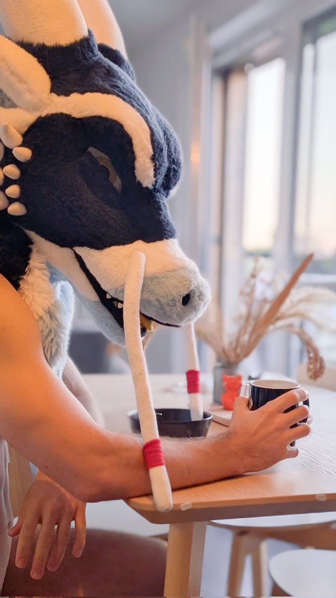 Goddamn mornings are complicated 😴

#FursuitFriday