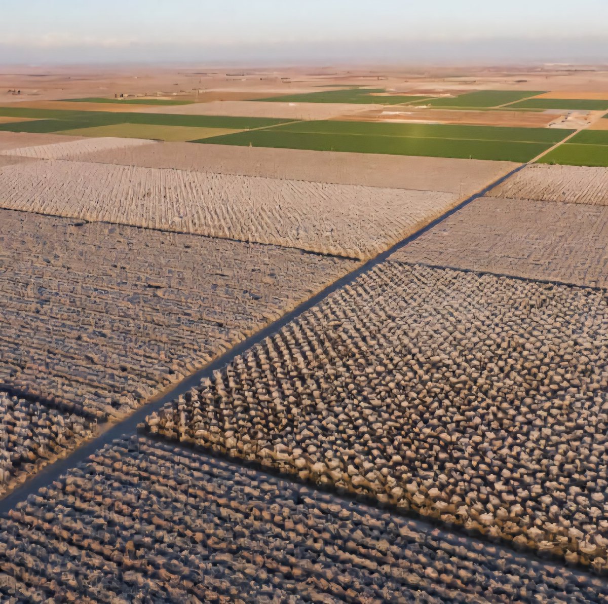 Cow:
– 86% of what it eats is inedible to humans
– Lives on rainfall
– Improves soil health

Almond farm:
– Uses 1.3 TRILLION gallons of water a year
– Drains aquifers
– Causes river ecosystems to collapse
- Kills bees in the billions

Guess which one’s 'unsustainable.'