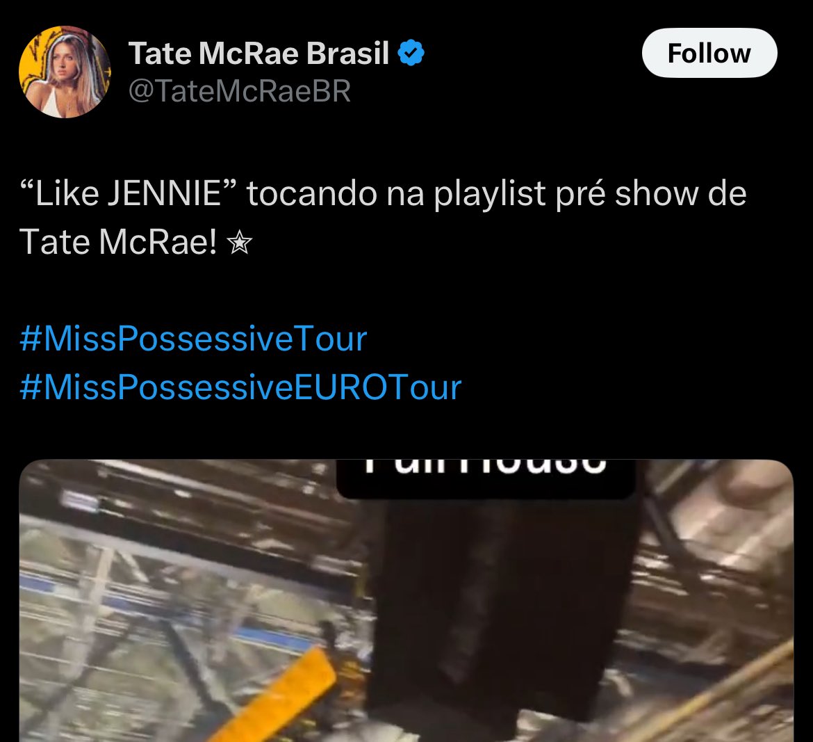 Jennie really is Tate McRae’s girl crush 🥹