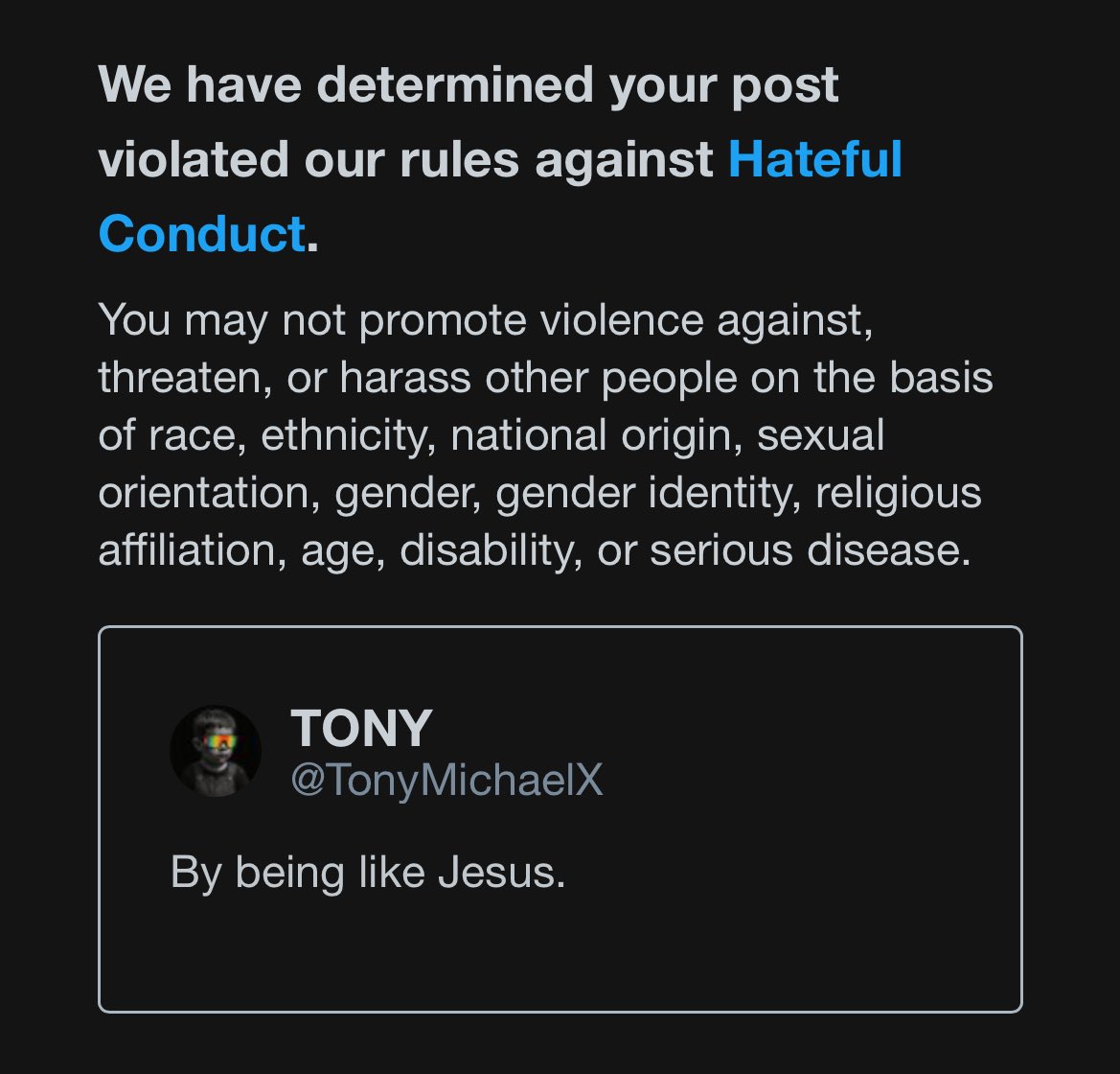 Why does X hate Jesus? 
Is it because it’s owned by jеws?