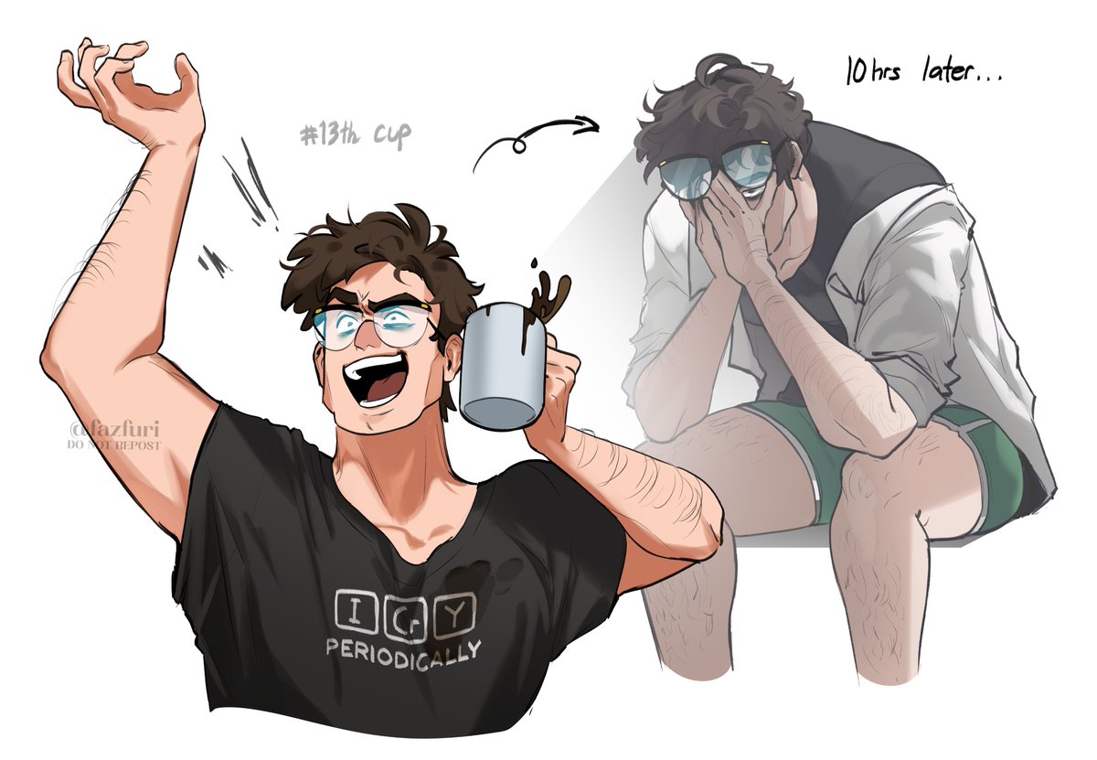"Caffeine Crash"

∆ · · ───────⟬ ✦ ⟭ ─────── · · ∆
#GravityFalls #StanfordPines #mrfordpines #starfallsau