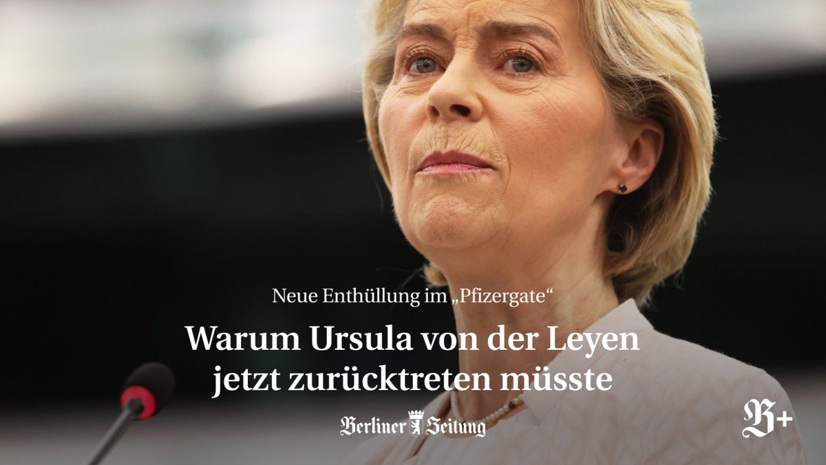 Berliner Zeitung (@berlinerzeitung) on Twitter photo Verschwundene SMS, gescheiterte Zollverhandlungen und eine Aufrüstung in Milliardenhöhe: Mit ihrer Politik bringt die Kommissionspräsidentin die EU an den Rand des Abgrunds. Ein Kommentar von <a href="/raph_schmeller/">Raphaël Schmeller</a>. berliner-zeitung.de/politik-gesell… Verschwundene SMS, gescheiterte Zollverhandlungen und eine Aufrüstung in Milliardenhöhe: Mit ihrer Politik bringt die Kommissionspräsidentin die EU an den Rand des Abgrunds. Ein Kommentar von <a href="/raph_schmeller/">Raphaël Schmeller</a>. berliner-zeitung.de/politik-gesell…