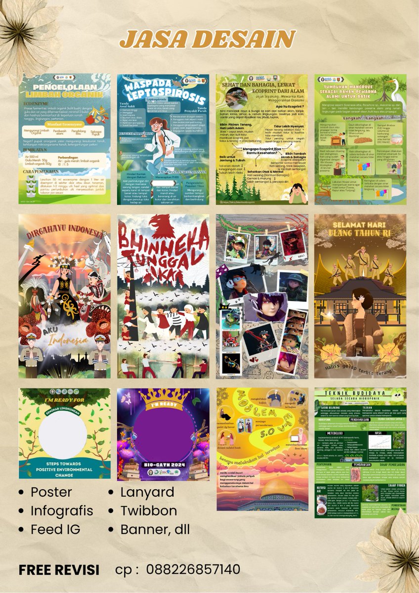 stoodycheck's tweet image. Haloo aku open jasa desain dari poster, infografis, banner, lanyard, twibbon, daftar menu makanan, feed ig, dsb. kalo mau request desain lainnya sabi kok

 #desaininfografis #zonauang #zonajajan #poster