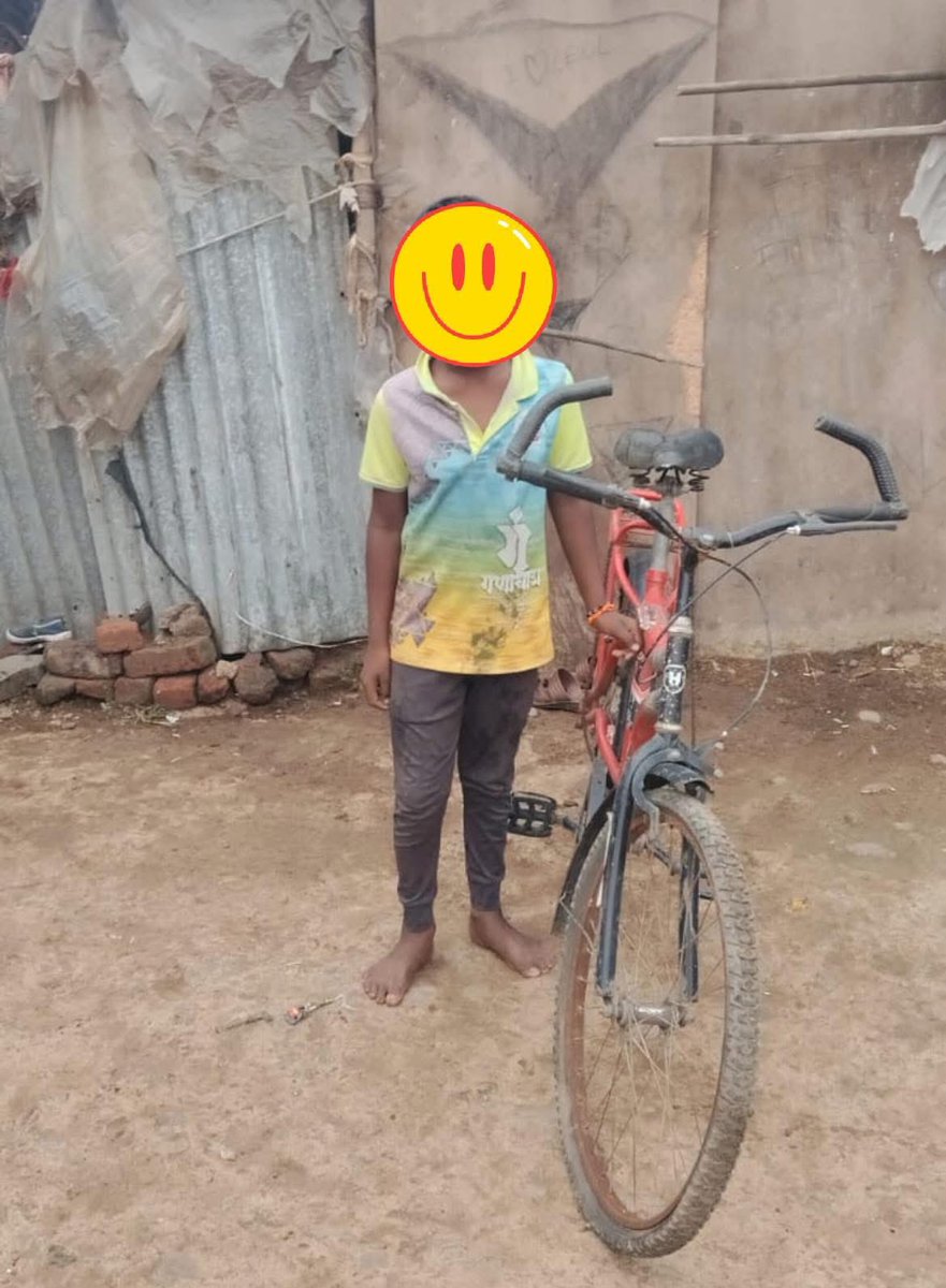 Bicycles handed over to the kids and resilient adults in Khatav, Dist Satara. #Satara facebook.com/pedalmission