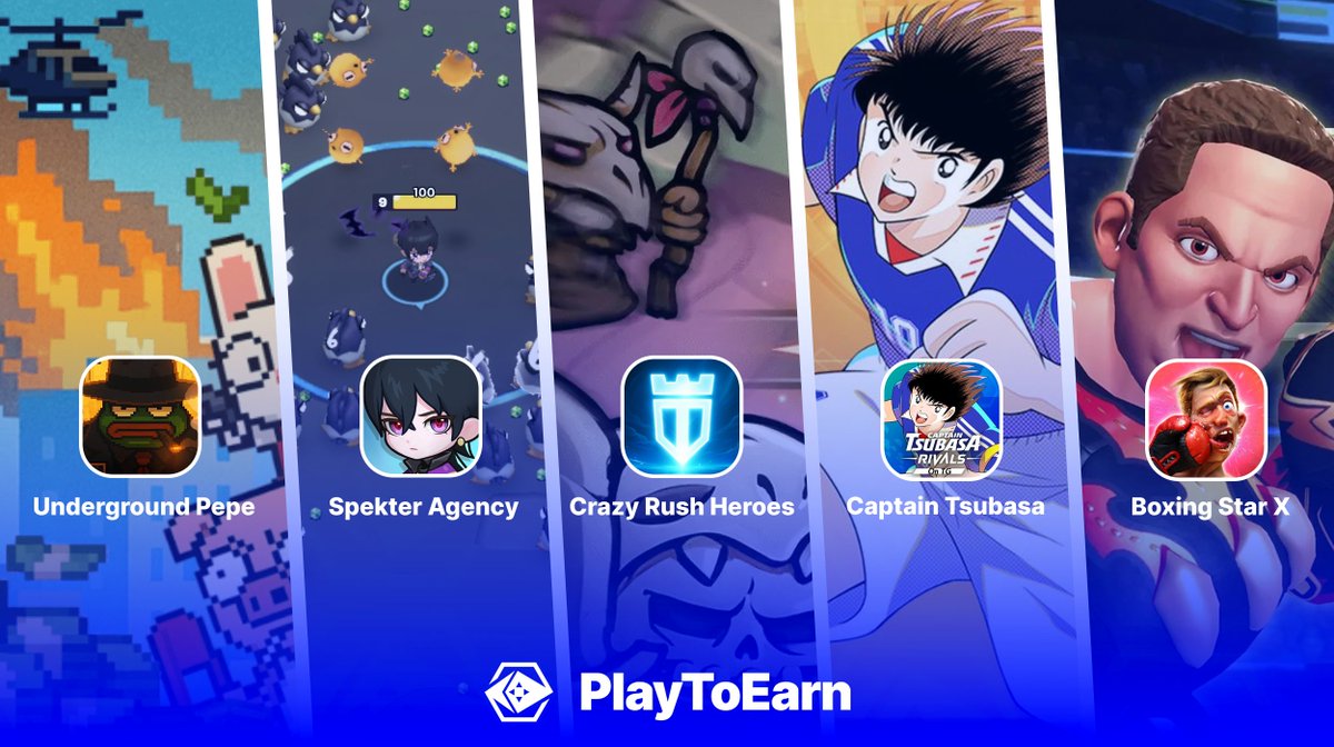 PlayToEarn (@playtoearn) on Twitter photo Whether you're on the go or craving a quick gaming fix on your phone 📲⚡️
Jump in, play, and earn with these exciting Telegram-powered Web3 Games 🕹️
🔹<a href="/TowerToken/">TOWER Ecosystem</a>
🔹<a href="/SpekterAgency/">Spekter Agency</a>
🔹<a href="/TsubasaRVonTG/">Captain Tsubasa -RIVALS- | Mini App</a>
🔹<a href="/BoxingStarX/">Boxing Star X</a>
🔹<a href="/playgoatgaming/">GOAT Gaming</a>
Discover more:
⏩playtoearn.com/blockchaingame… Whether you're on the go or craving a quick gaming fix on your phone 📲⚡️
Jump in, play, and earn with these exciting Telegram-powered Web3 Games 🕹️
🔹<a href="/TowerToken/">TOWER Ecosystem</a>
🔹<a href="/SpekterAgency/">Spekter Agency</a>
🔹<a href="/TsubasaRVonTG/">Captain Tsubasa -RIVALS- | Mini App</a>
🔹<a href="/BoxingStarX/">Boxing Star X</a>
🔹<a href="/playgoatgaming/">GOAT Gaming</a>
Discover more:
⏩playtoearn.com/blockchaingame…