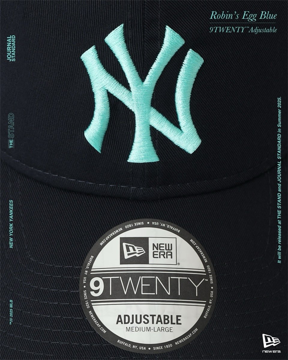 NEW ERA®*THE STAND 9TWENTY robin's egg NEW ERA®×THE STAND Coming soon… size：Free ロゴ：logo