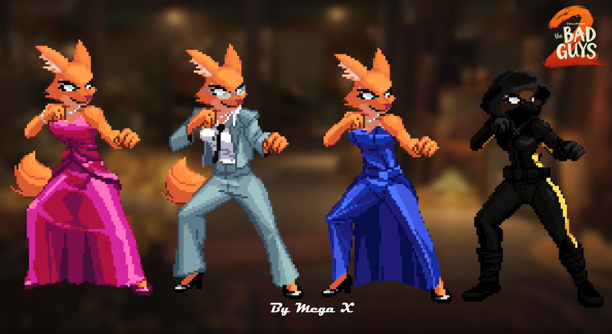 MegaX03091909's tweet photo. Comission :)
Concept sprites for Diane from Bad guys

#DianeFoxington #TheBadGuys #BadGuys2 #pixelart https://t.co/DIeUjPZBfD