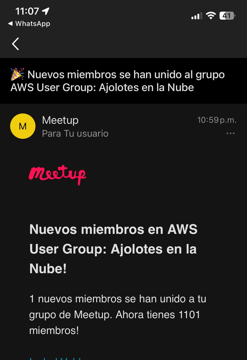 ¡Y seguimos creciendo!
#AjolotesEnLaNube 
Cc <a href="/AWSLatam/">AWS LATAM</a> <a href="/AWS/">Amazon Web Services</a>