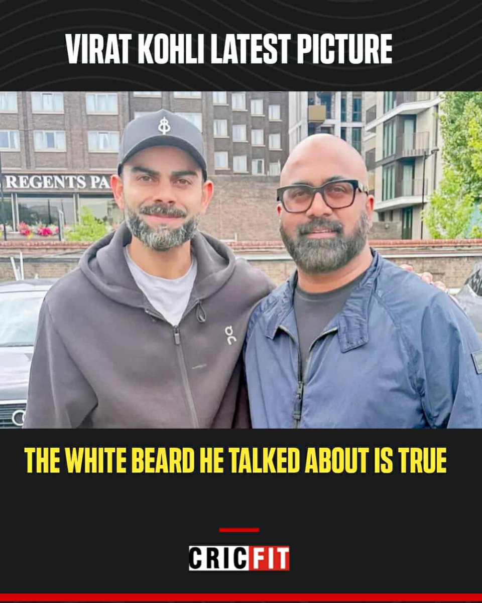 The beard’s gone white, but the fire’s still red-hot.
#ViratKohli