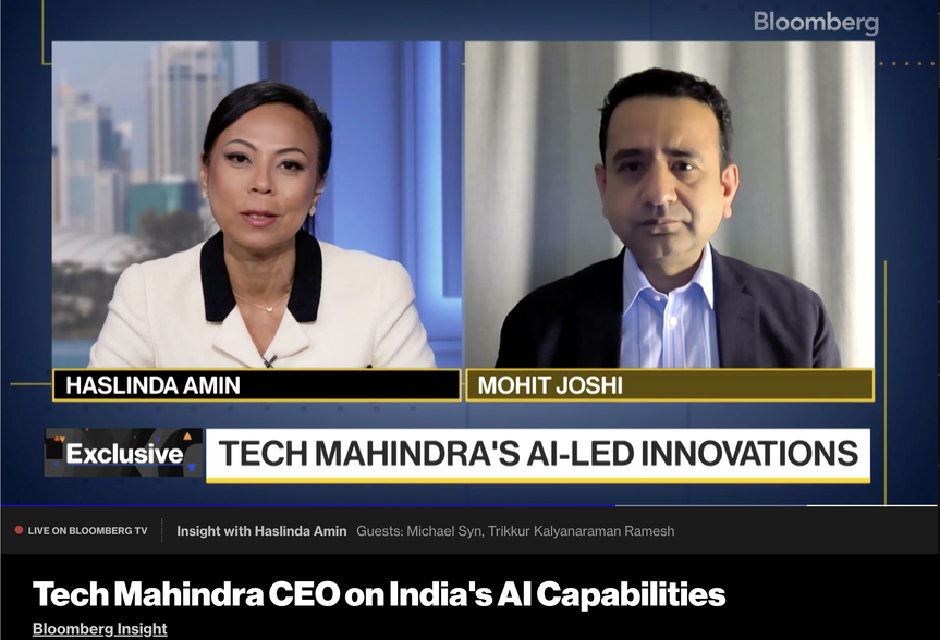 mohitjoshi74's tweet image. I recently spoke with @haslindatv at @Bloomberg about how we are shaping an exciting new chapter at @tech_mahindra, where AI is redefining the way industries operate.
Our focus is on driving large-scale #AI adoption for enterprises, unlocking enormous opportunities for our…