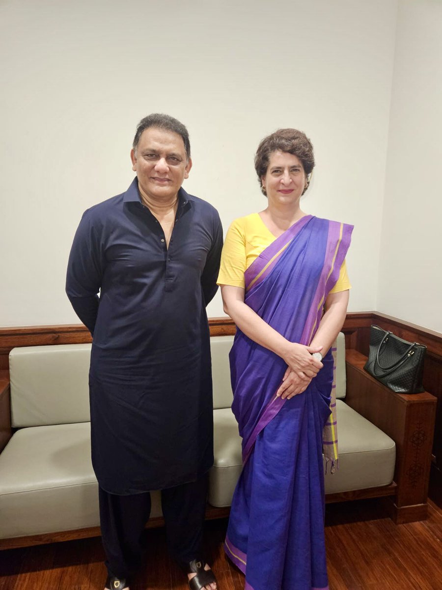 Mohammed Azharuddin (@azharflicks) on Twitter photo An honour to meet Priyanka Gandhi ji at Parliament in Delhi today. We had an insightful conversation on Telangana. Grateful for her time and gracious presence.
<a href="/priyankagandhi/">Priyanka Gandhi Vadra</a> <a href="/RahulGandhi/">Rahul Gandhi</a> <a href="/INCTelangana/">Telangana Congress</a> <a href="/INCIndia/">Congress</a> <a href="/revanth_anumula/">Revanth Reddy</a> <a href="/kharge/">Mallikarjun Kharge</a> An honour to meet Priyanka Gandhi ji at Parliament in Delhi today. We had an insightful conversation on Telangana. Grateful for her time and gracious presence.
<a href="/priyankagandhi/">Priyanka Gandhi Vadra</a> <a href="/RahulGandhi/">Rahul Gandhi</a> <a href="/INCTelangana/">Telangana Congress</a> <a href="/INCIndia/">Congress</a> <a href="/revanth_anumula/">Revanth Reddy</a> <a href="/kharge/">Mallikarjun Kharge</a>