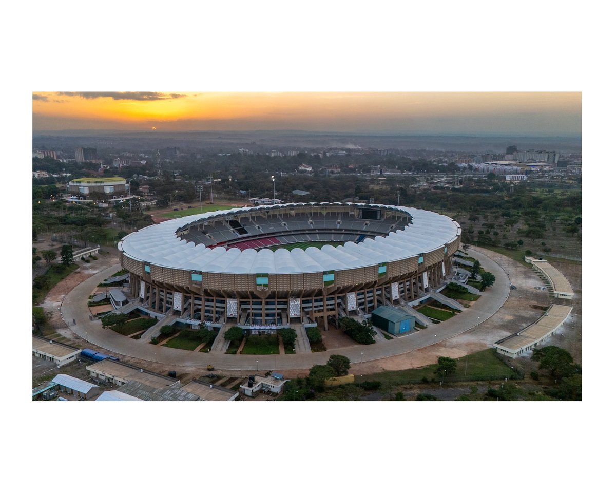 KenyaPixels's tweet photo. The newly renovated Moi International Sports Centre - Kasarani from the sky. 

#VisitKenya #CHAN #TembeaKenya https://t.co/S02A7P3Apf