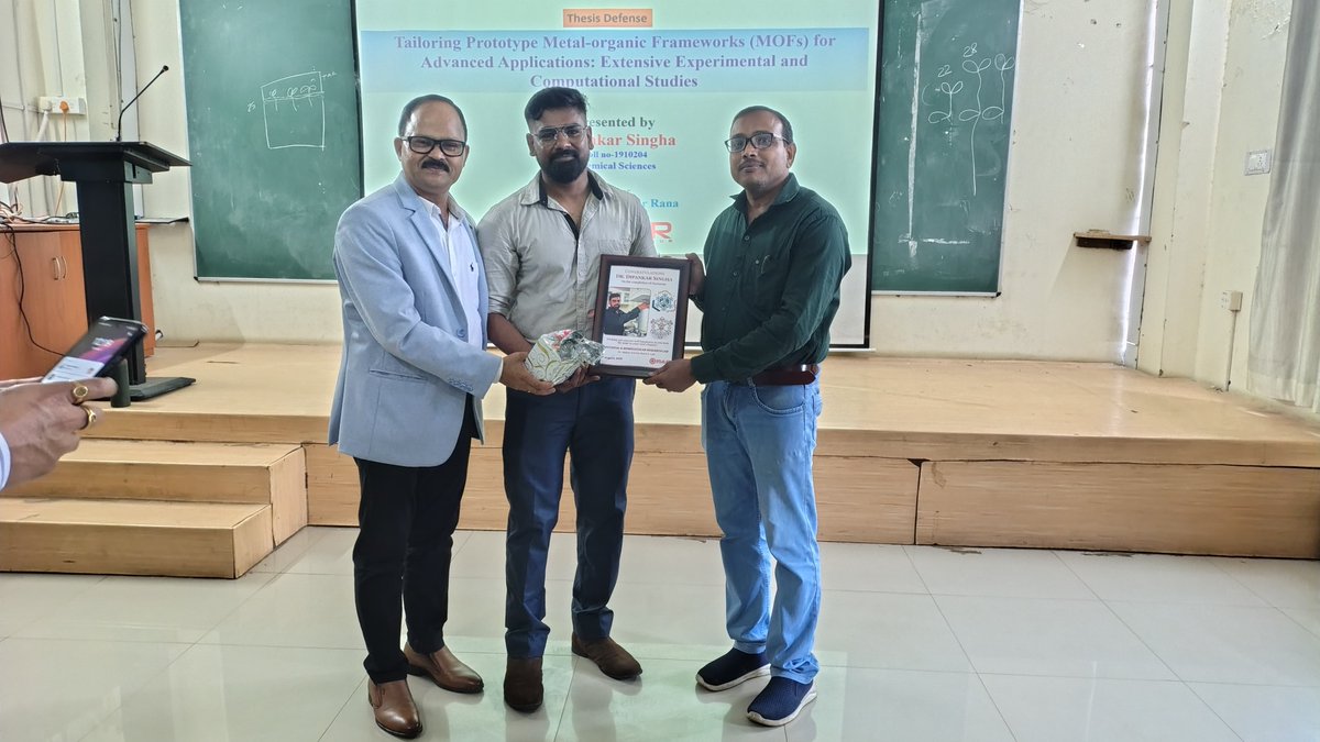 Congratulations to Dipankar for successfully defending his thesis and getting done with his Doctoral journey. He is the second one from the lab to achieve this milestone.

I also thank Dr. Bankim Ch. Tripathy from <a href="/csirimmt/">CSIR-IMMT(BBSR)</a> for visiting our institute as an external examiner.