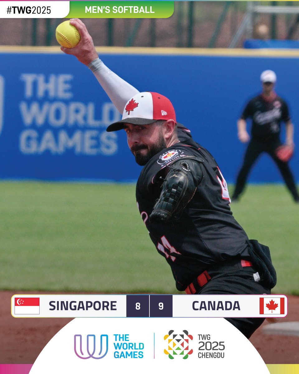 🇨🇦 Canada into The World Games Men's Softball semifinals!!

The World Games
#TWG2025 #MensSoftball