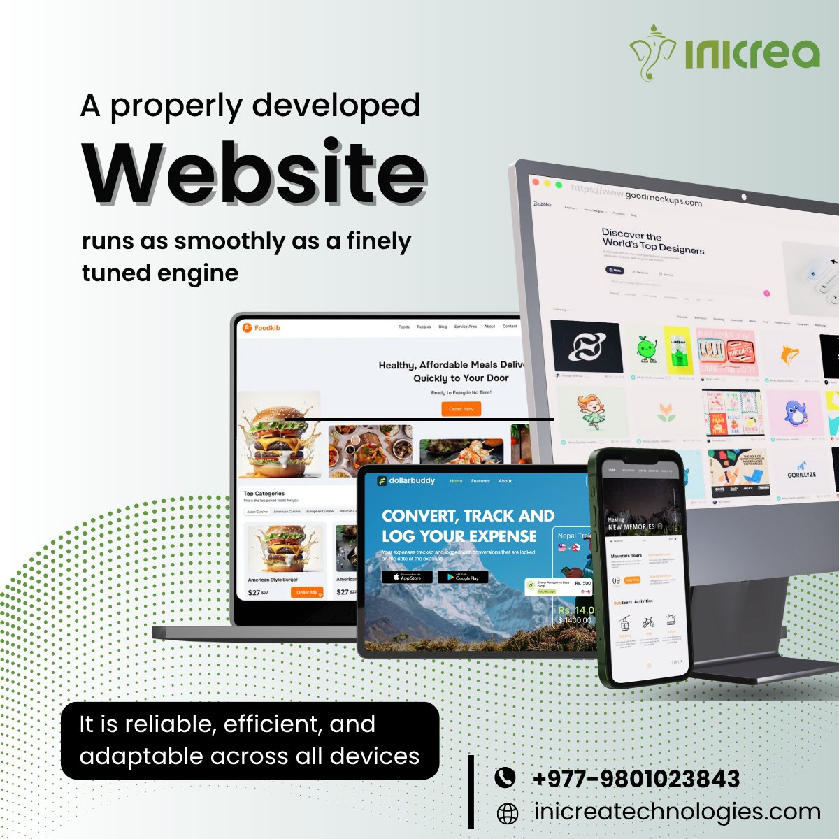 inicreatech's tweet image. Your vision, our code: crafting websites that don’t just look good, but work flawlessly.
At Inicrea Technologies, we blend stunning design with powerful functionality to create digital experiences that engage, convert, and grow your business.
#InicreaTechnologies